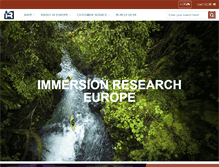 Tablet Screenshot of immersionresearch.eu